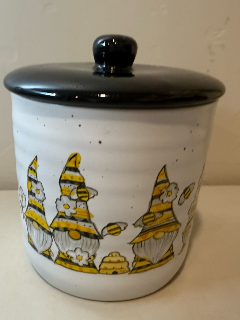 Heartland Hive Ceramic Honey Bee Canister Jug